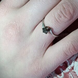 Sterling silver Garnet ring size 5.5